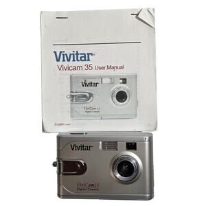 Vivitar ViviCam 35 Digital Camera Tested With User Manual Pre-owned
